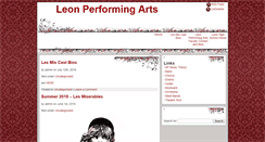 Desktop Screenshot of leonperformingarts.org